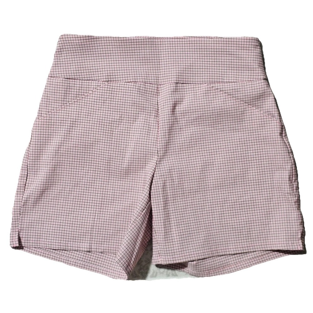 Verona Pink & Brown Plaid Shorts Women's‎ Size XS